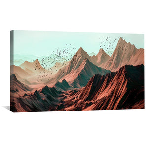 Serenity Ridge Canvas Art Clock Canvas