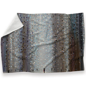 Shadows of the Rain Blanket Blanket 30 x 40in Clock Canvas