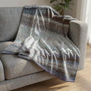 Shadows of the Rain Blanket Blanket Clock Canvas