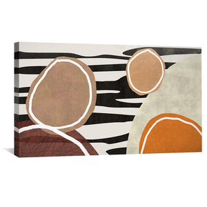 Shapes Within Shapes Canvas Art Clock Canvas