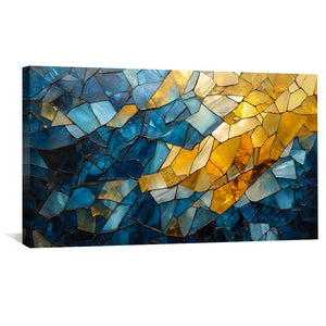 Shattered Pains Canvas Art Clock Canvas