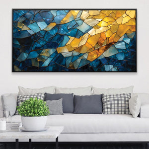 Shattered Pains Canvas Art Clock Canvas