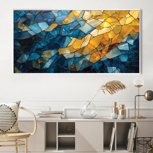 Shattered Pains Canvas Art Clock Canvas