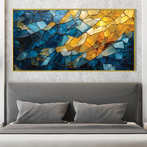 Shattered Pains Canvas Art Clock Canvas