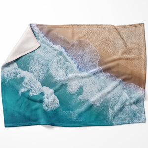 Shoreline Blanket Blanket 75 x 100cm Clock Canvas