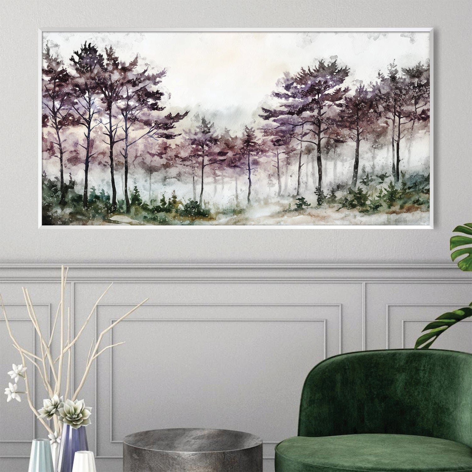 Shrouded Serenity Canvas Art Clock Canvas
