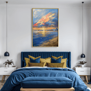 Skies Above Canvas Art Clock Canvas