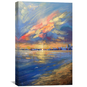 Skies Above Canvas Art Clock Canvas