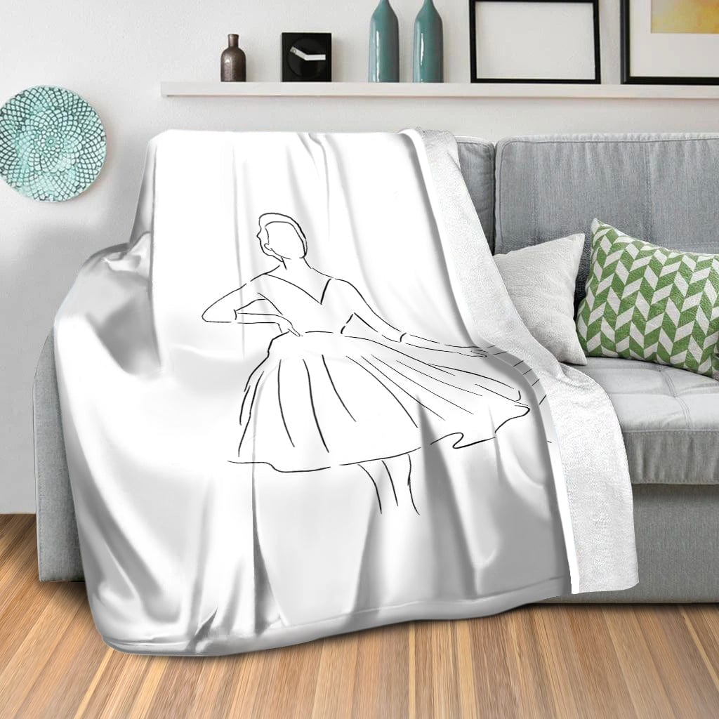 Skirts and Dresses A Blanket Blanket Clock Canvas