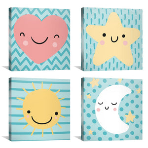 Sky Full of Joy Canvas Art Clock Canvas