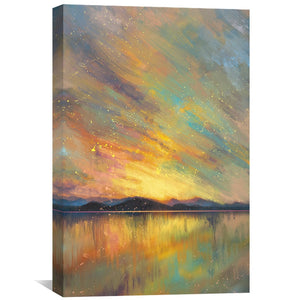 Skysong Reflection Canvas Art Clock Canvas