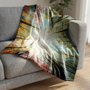 Skyward Radiance Blanket Blanket Clock Canvas