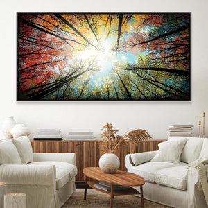 Skyward Radiance Canvas Art Clock Canvas