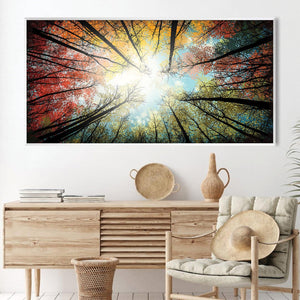 Skyward Radiance Canvas Art Clock Canvas