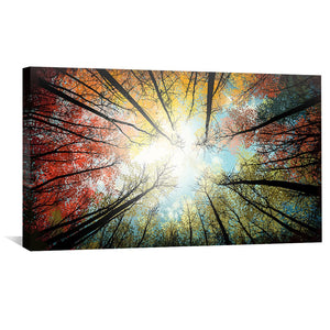 Skyward Radiance Canvas Art Clock Canvas