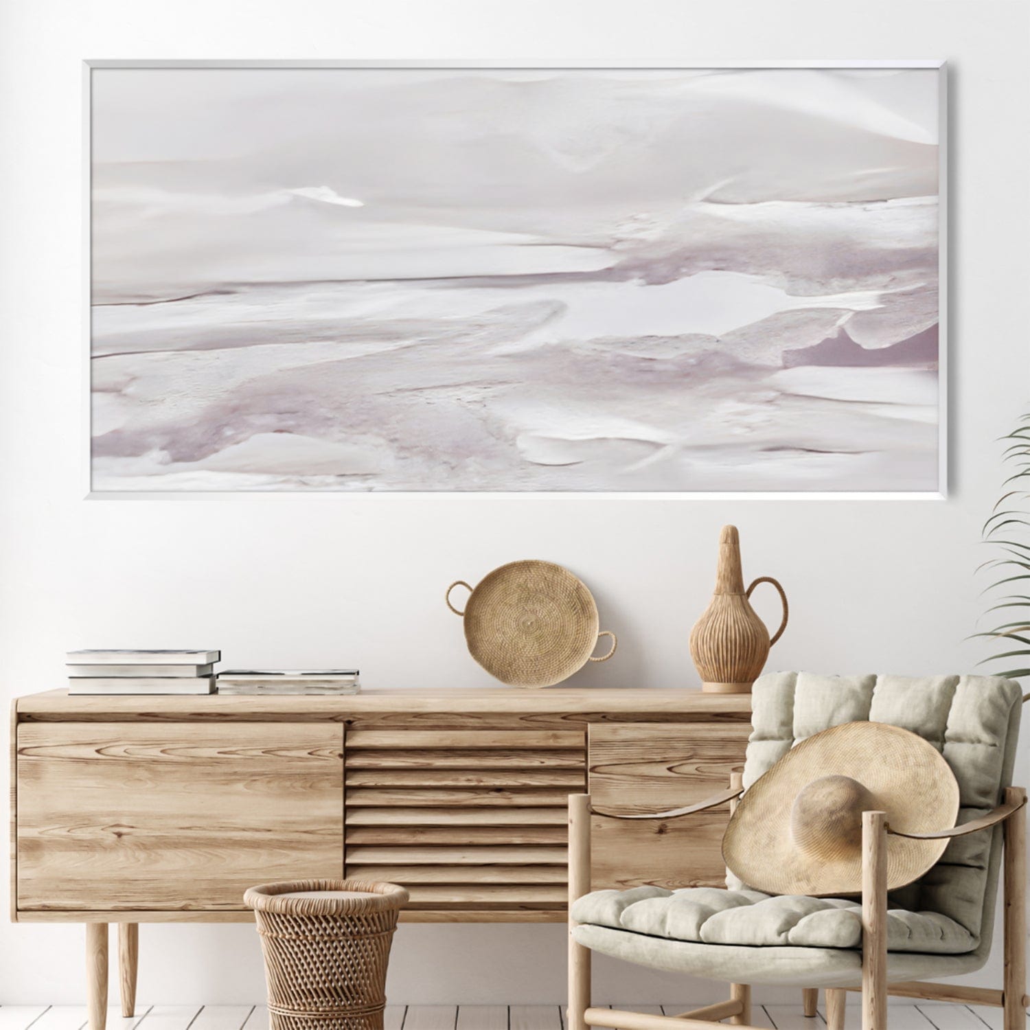 Slate Symphony Canvas Art Clock Canvas
