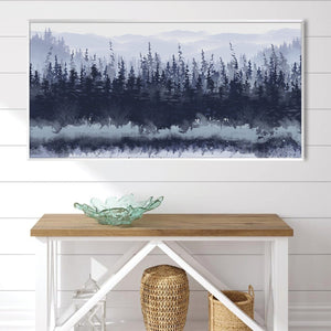 Slated Forest Canvas - Single Panel Art Clock Canvas