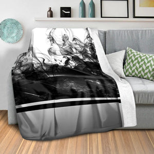 Smoke Screen Speed Blanket Blanket Clock Canvas