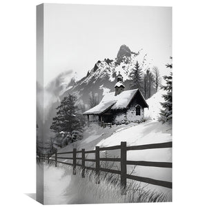 Snowlight Keep Canvas Art Clock Canvas