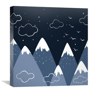 Snowy Dreams Canvas Art Clock Canvas