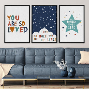 So Loved Canvas Art Clock Canvas