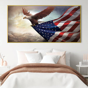 Soaring Eagle Canvas Art Clock Canvas