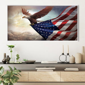 Soaring Eagle Canvas Art Clock Canvas