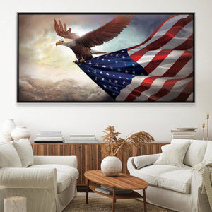 Soaring Eagle Canvas Art Clock Canvas