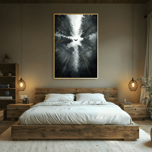 Soaring Pines Canvas Art Clock Canvas