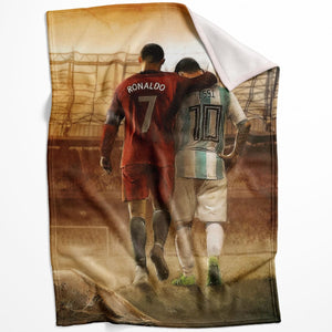 Soccer GOATs Blanket Blanket 75 x 100cm Clock Canvas