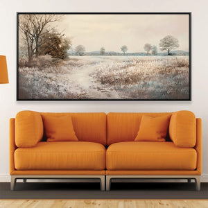 Soft Distant Trail Canvas Art 20 x 10in / Canvas Clock Canvas