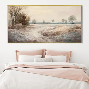 Soft Distant Trail Canvas Art Clock Canvas