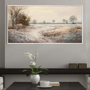 Soft Distant Trail Canvas Art Clock Canvas
