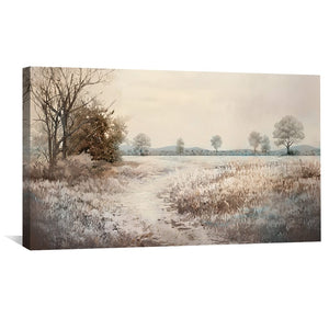 Soft Distant Trail Canvas Art Clock Canvas