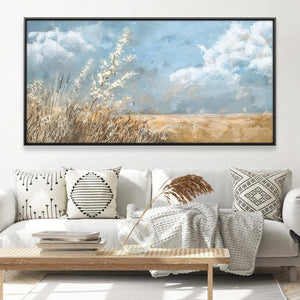 Soft Winds of the Plain Canvas Art 20 x 10in / Canvas Clock Canvas