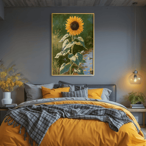 Sol Bloom Canvas Art Clock Canvas