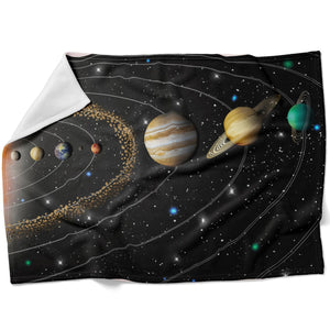 Solar Order Blanket Blanket Clock Canvas