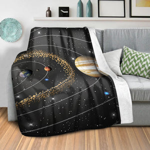 Solar Order Blanket Blanket Clock Canvas