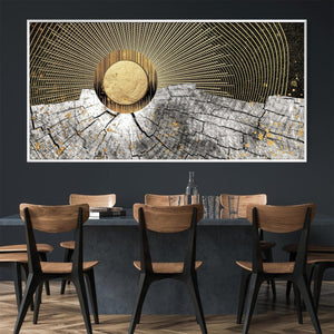 Solar Reverberations Canvas Art Clock Canvas