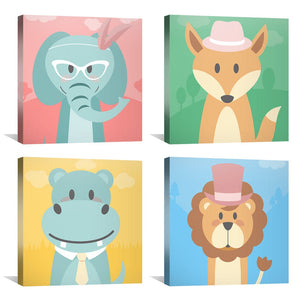 Sophisticated Safari Canvas Art Clock Canvas