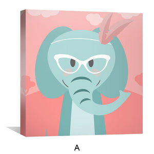 Sophisticated Safari Canvas Art Clock Canvas