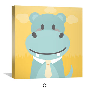 Sophisticated Safari Canvas Art Clock Canvas