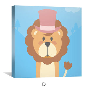 Sophisticated Safari Canvas Art Clock Canvas