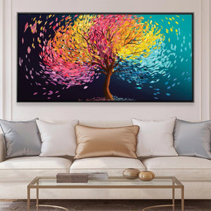 Spectrum Canopy Canvas Art Clock Canvas