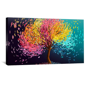 Spectrum Canopy Canvas Art Clock Canvas