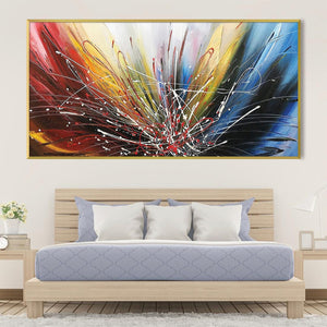 Spectrum Splat Canvas Art Clock Canvas