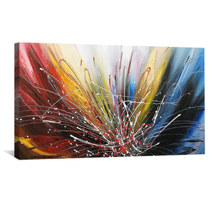 Spectrum Splat Canvas Art Clock Canvas
