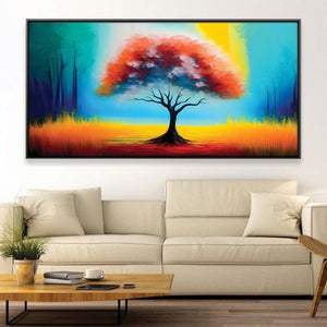 Spectrum Trees Canvas Art Clock Canvas