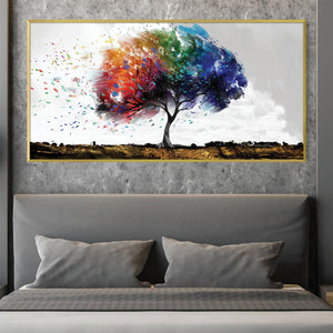 Spectrum Willow Canvas Art Clock Canvas