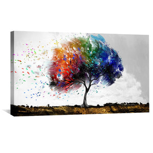 Spectrum Willow Canvas Art Clock Canvas